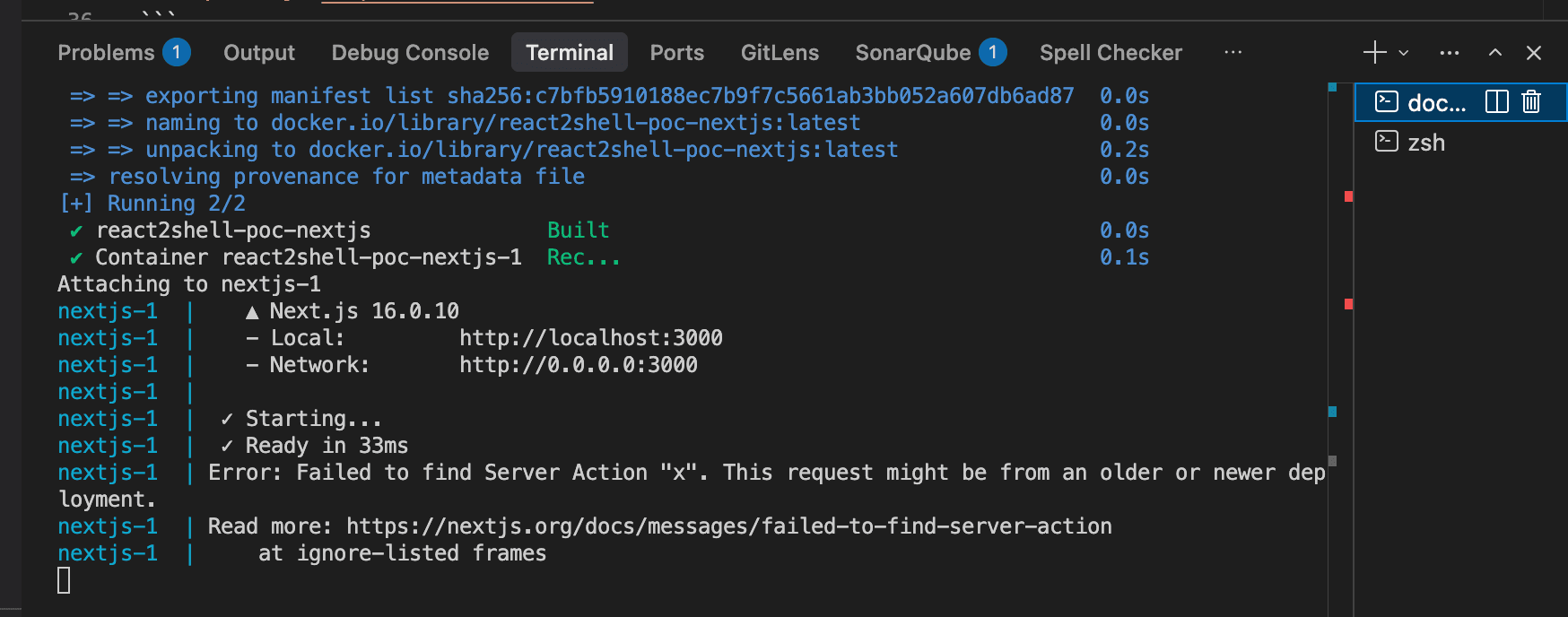 Docker Terminal
