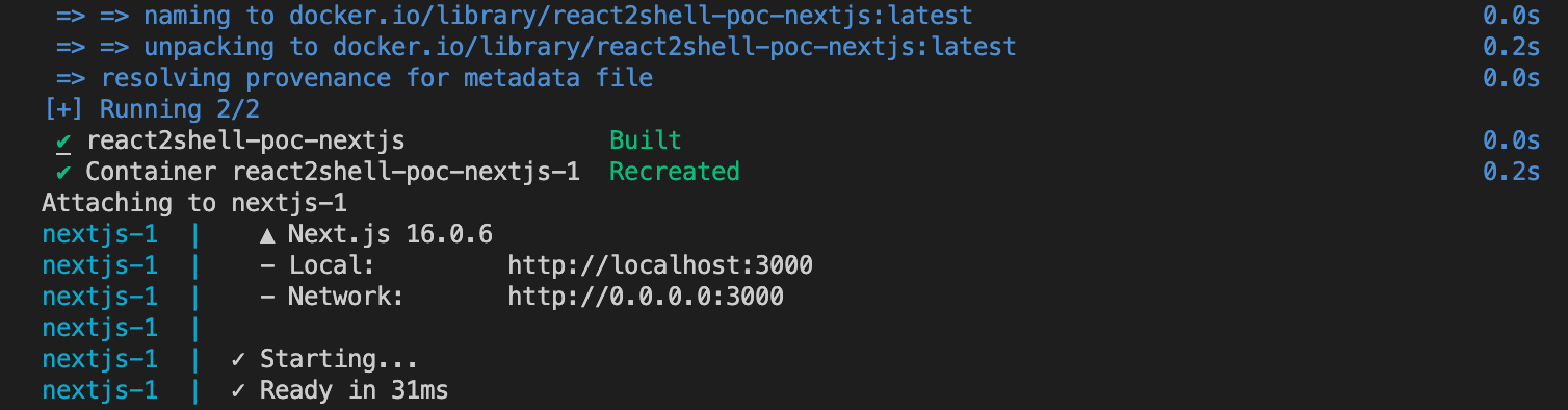 Docker Terminal